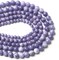 8MM 46PCS Lavender Purple Chalcedony Stone Loose Beads for Jewelry Making DIY Bracelet Necklace